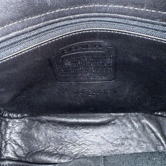 Vintage Coach 4125 Bistro Shoulder Bag Black Leather - Picture 11 of 15